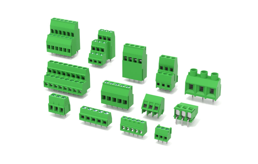 Screw Type PCB Terminal Block Straight Right Angle Pin