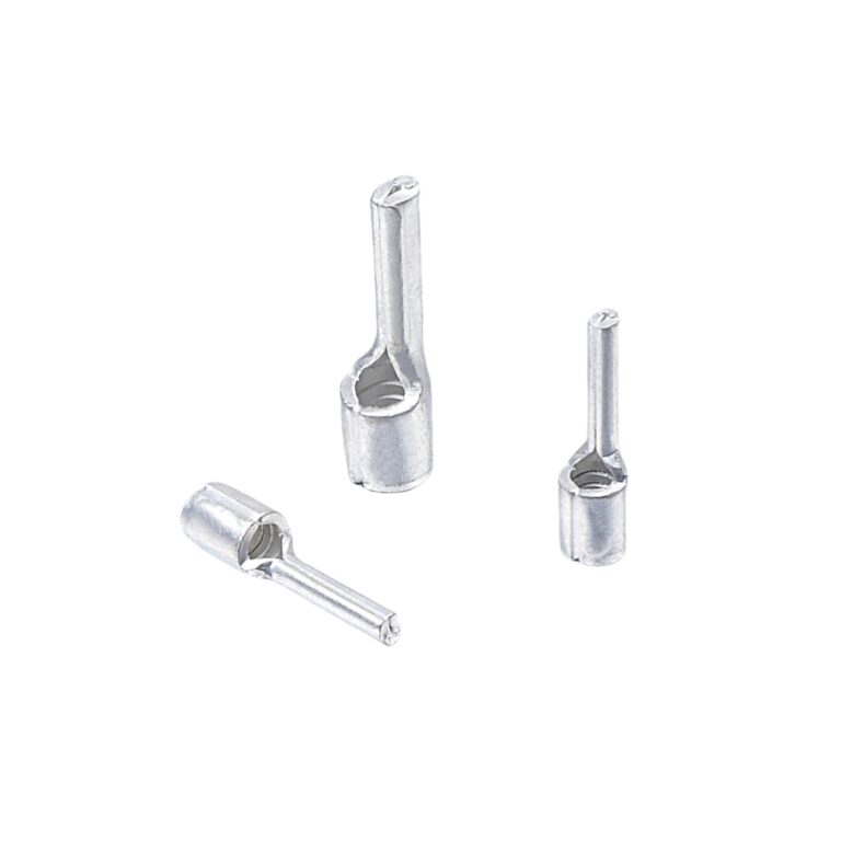 PTNB Series Non-Insulated Pin Terminal Pure Red Copper Bare Flat Pin Cold Crimp Terminal