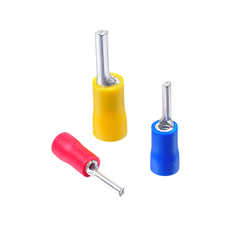 PTV Series Pre-insulated Pin Terminal Pure Red Copper Insulated Needle Terminal