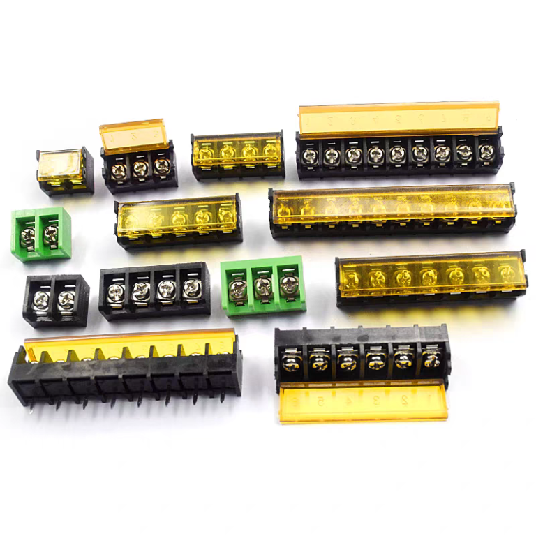 HB-9500 Barrier Terminal Block 9.5mm Pitch With Cover 2-10P High Current PCB Connector