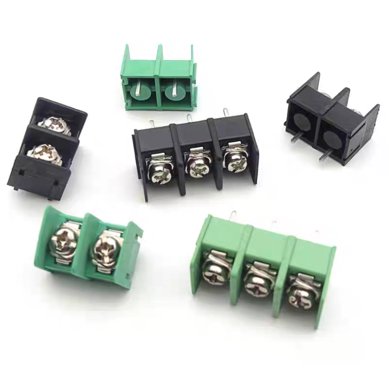 KF7620 7.62mm stackable PCB terminal block black KF8500 8.5mm stackable terminal block green