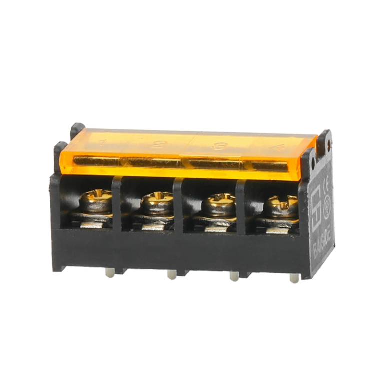 HB825 8.25mm pitch 2-24P with cover middle foot black barrier PCB power terminal block