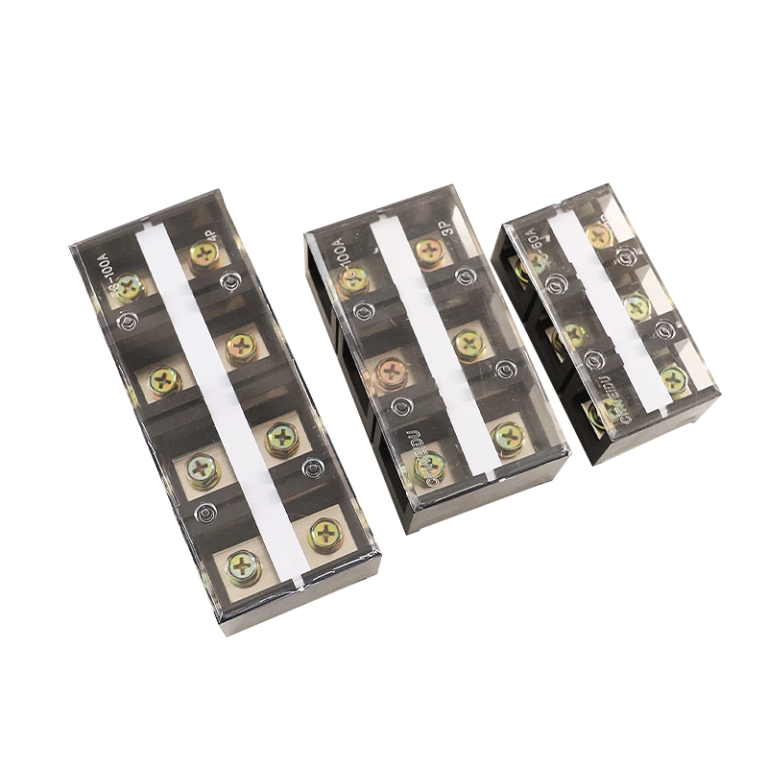 TC-603 high current fixed pure copper barrier terminal strip power distribution terminal block