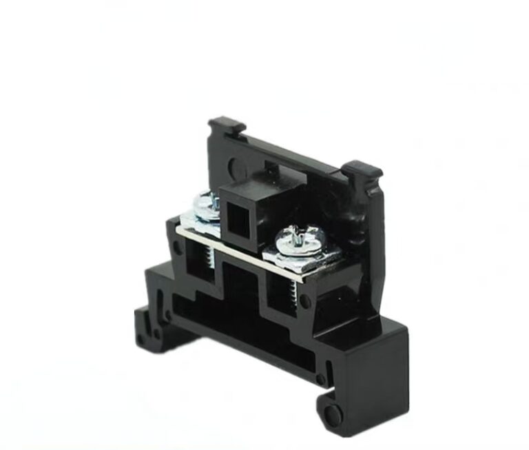 TBR series DIN35 rail mounted modular copper screw terminal block for electrical cabinet power wiring