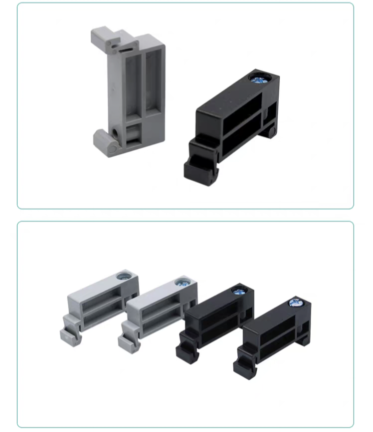 TBR-F DIN35 rail end stopper plastic fixed clamp for TBR TBD TBC series wiring terminal block