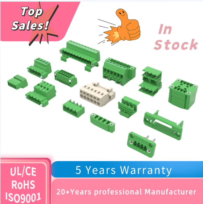 DIN rail terminal blocks in stock with 5 years warranty - various pitch and current ratings