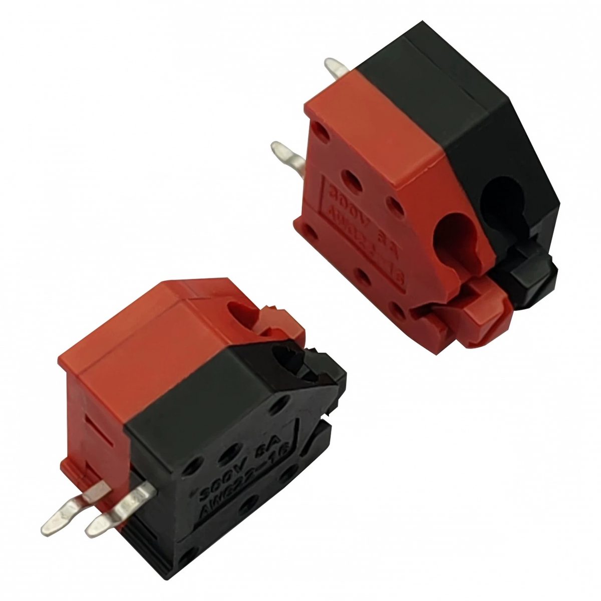 KF250B KF250A 3.5mm push-in spring terminal block red and black 300V 8A